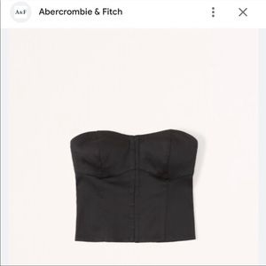 NWT Abercrombie Strapless Hook-and-Eye Corset Top